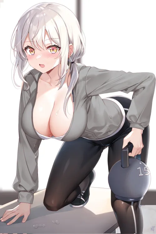Thumbnail Artistic Kettlebell Training by CheetahSperm18: pantsu Vibes
