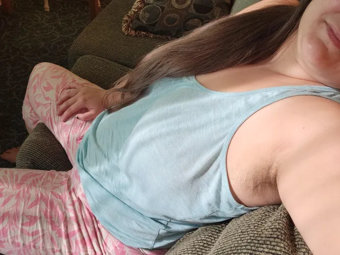 Thumbnail Morning Elegance: Still in My PJs with Hairy Curvy Charm