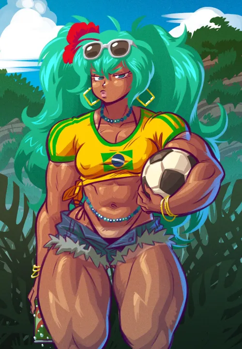 Thumbnail Fitdrawngirls Creation: Biblically Accurate Brazilian Miku by TheTMoneyMan