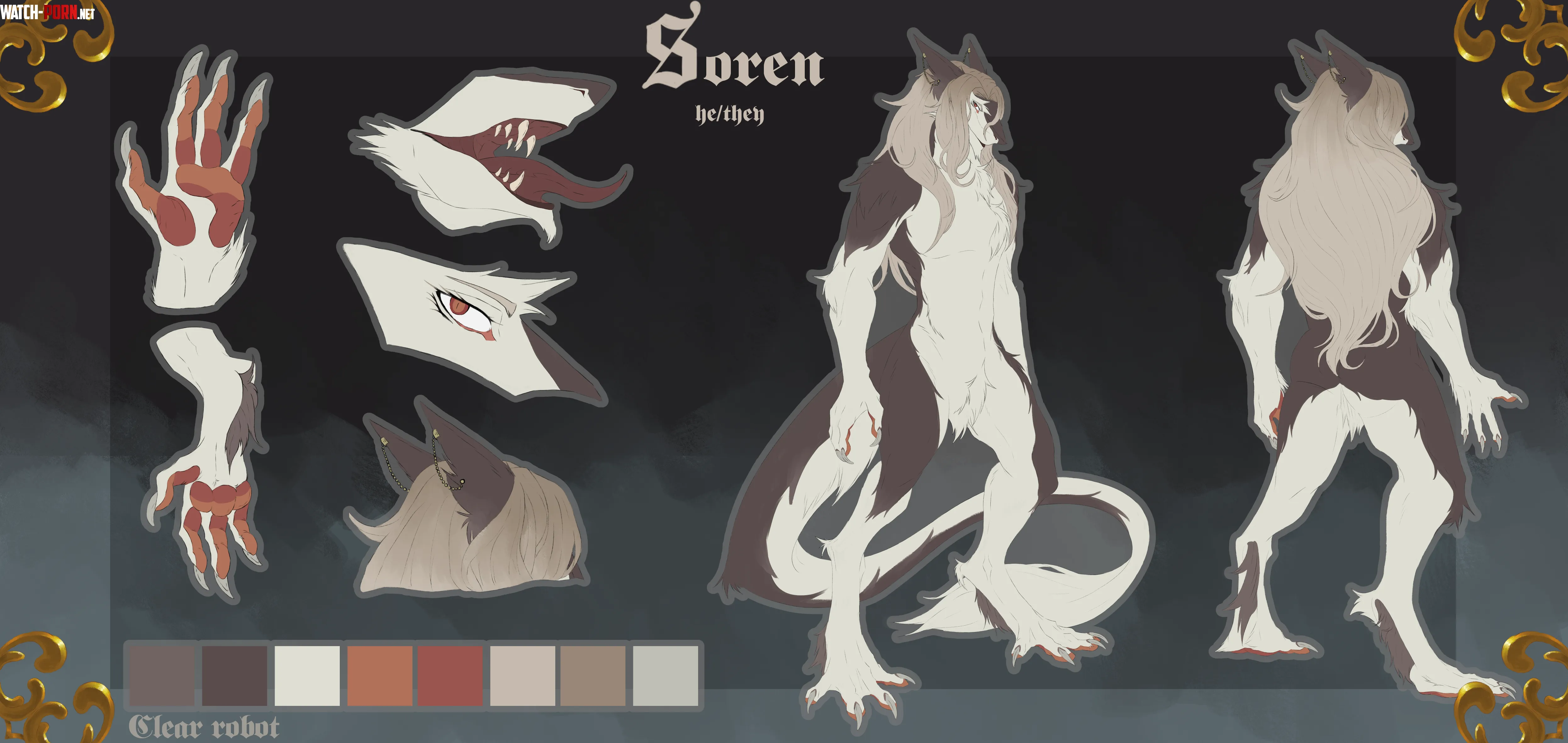 Reference sheet of my new sona 3 by Clear-Robot