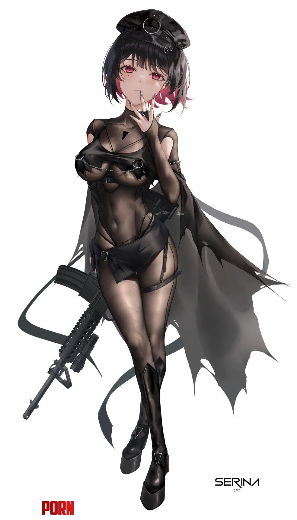 Serina in Body Stocking  by CheetahSperm18
