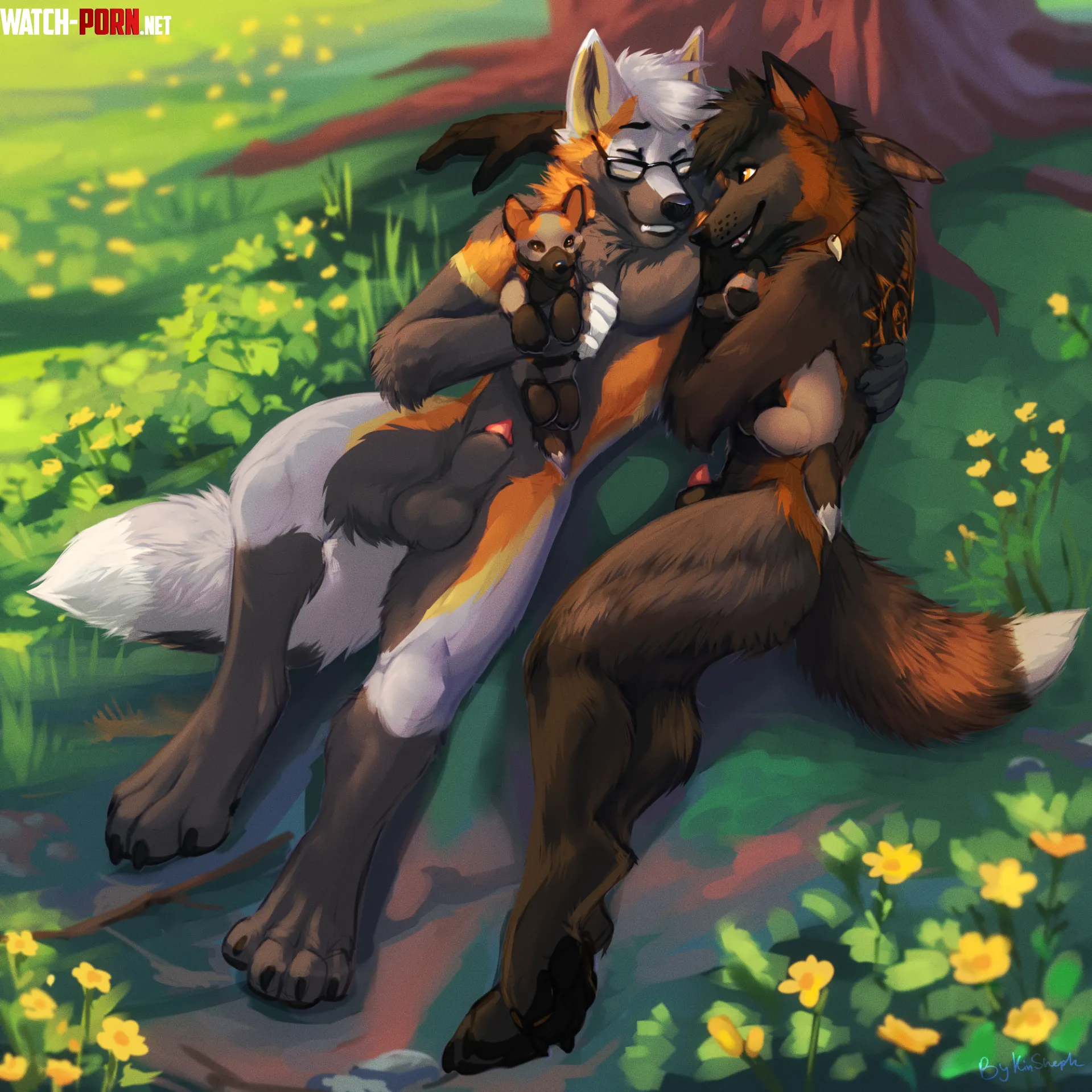 Summer day for foxes MM KinSheph by MRWTR_take_lik
