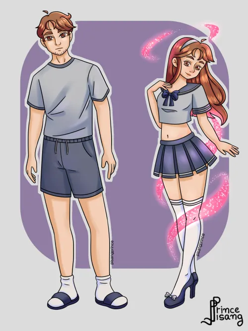 Thumbnail Magical Glow Up by PisangPrince - Gender Transformation Magic