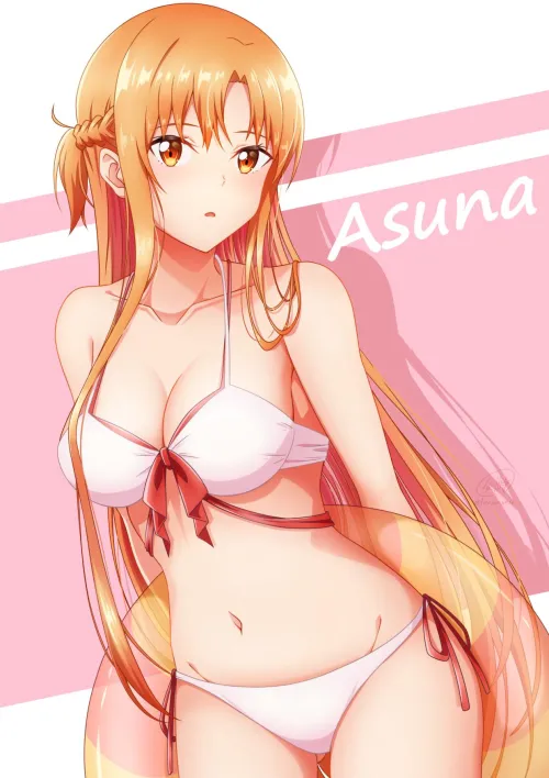 Thumbnail Sensual Asuna Yuuki in Bikini - Sword Art Online Enticement