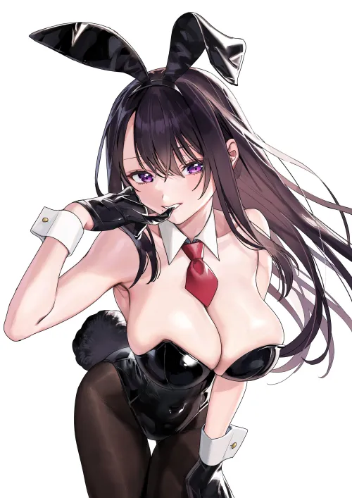 Thumbnail Unveiling the Allure of Devious Bunny Girl in Anime Bodysuits by CheetahSperm18