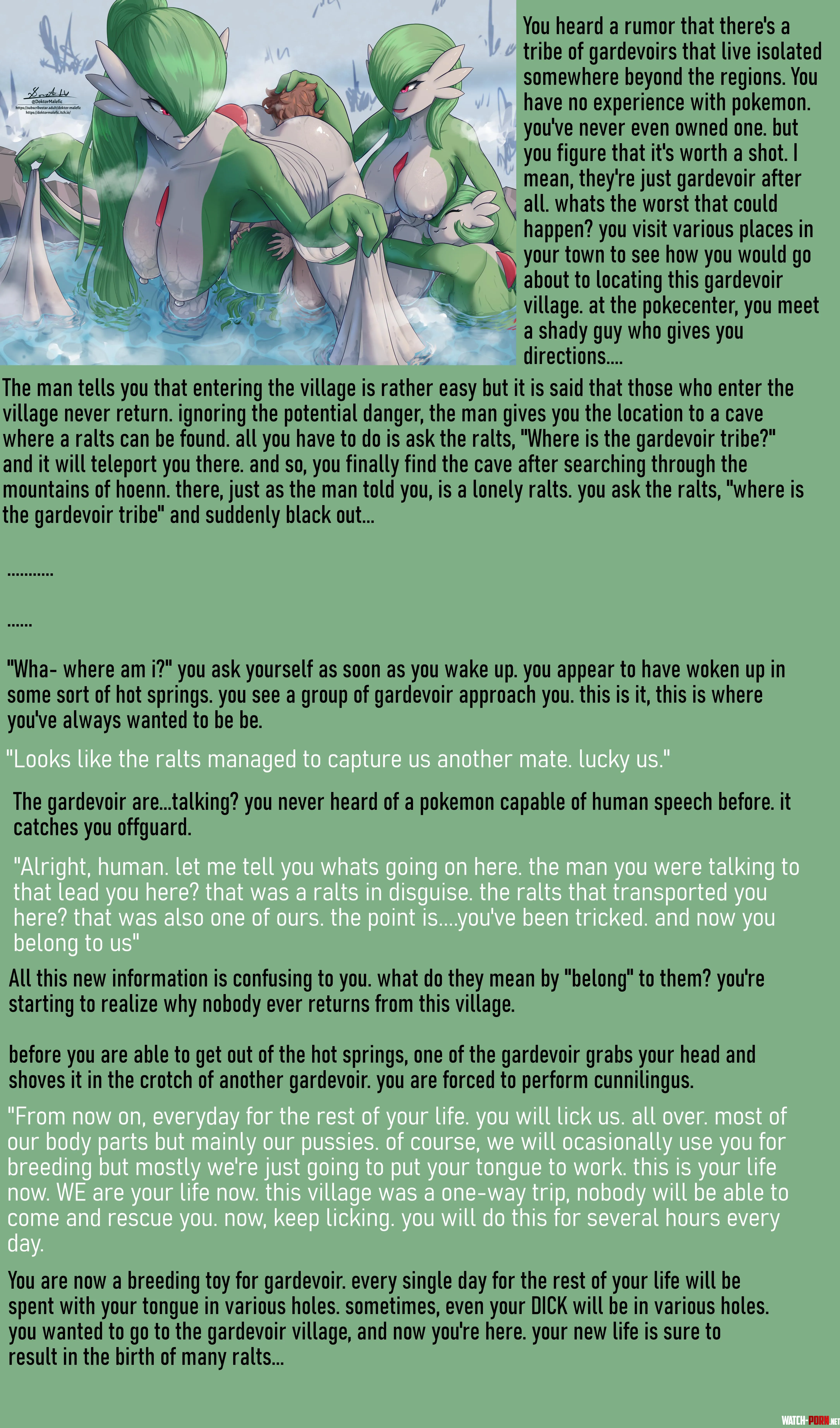 Tribe of Gardevoir Pokemon Femdom Cunnilingus Malesub Breeding by NSFWilliam69