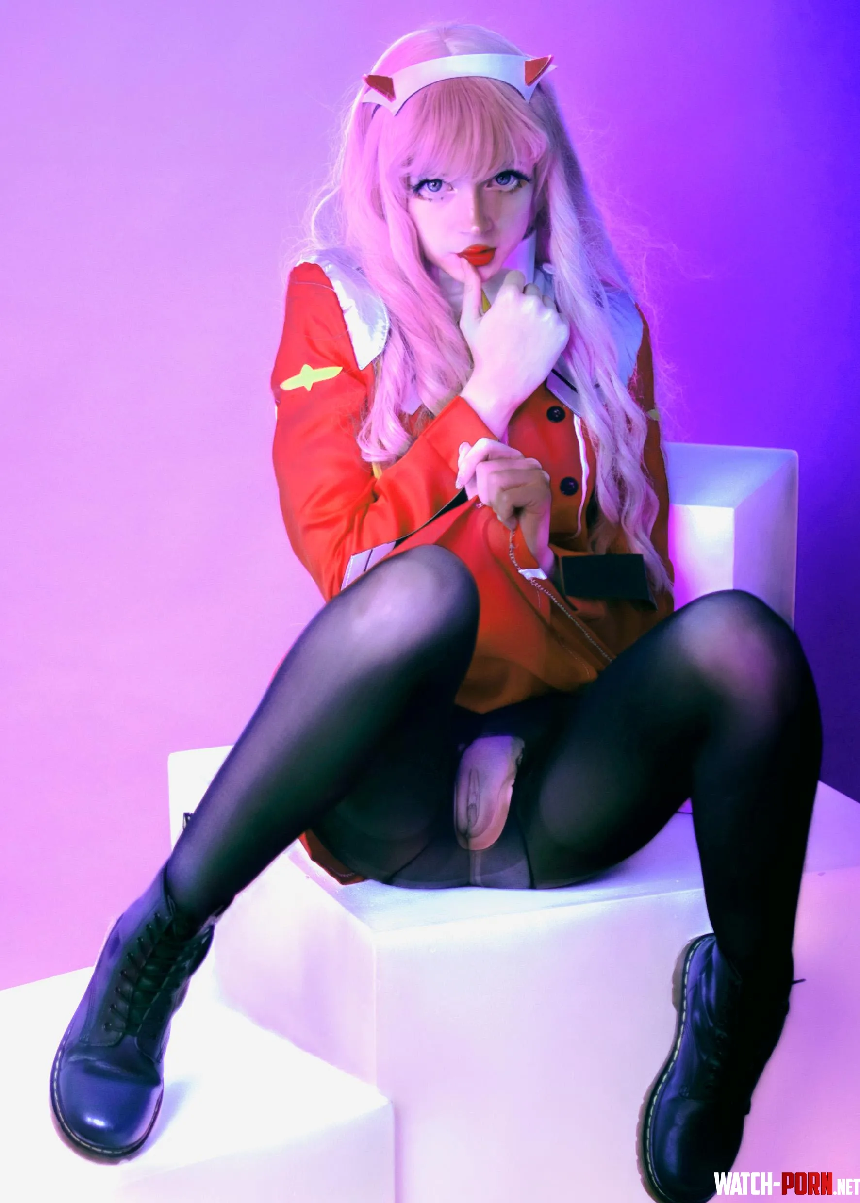 Zero Two from Darling in the Franxx by Ave Ria by MereOasis