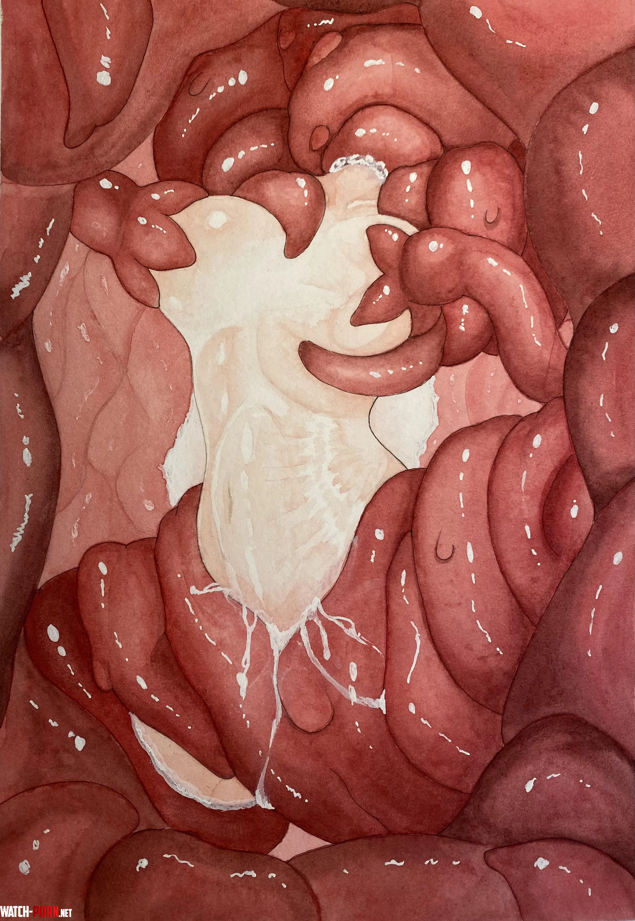 Made a new watercolor tentai  by squid648