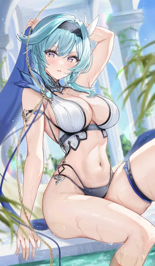 Thumbnail Eula Genshin: Dive into Swimsuit Charm by konosubak