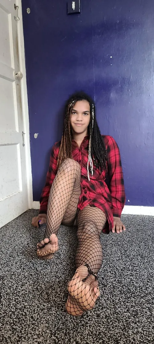 Thumbnail Fishnet Fascination: Embracing the Style by AlexandraM112