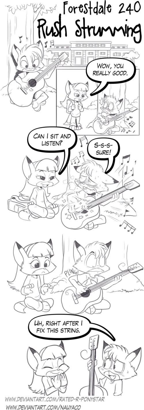 Thumbnail Forestdale 240 Rush Strumming by Nauyaco and Talos - A Furry Adventure