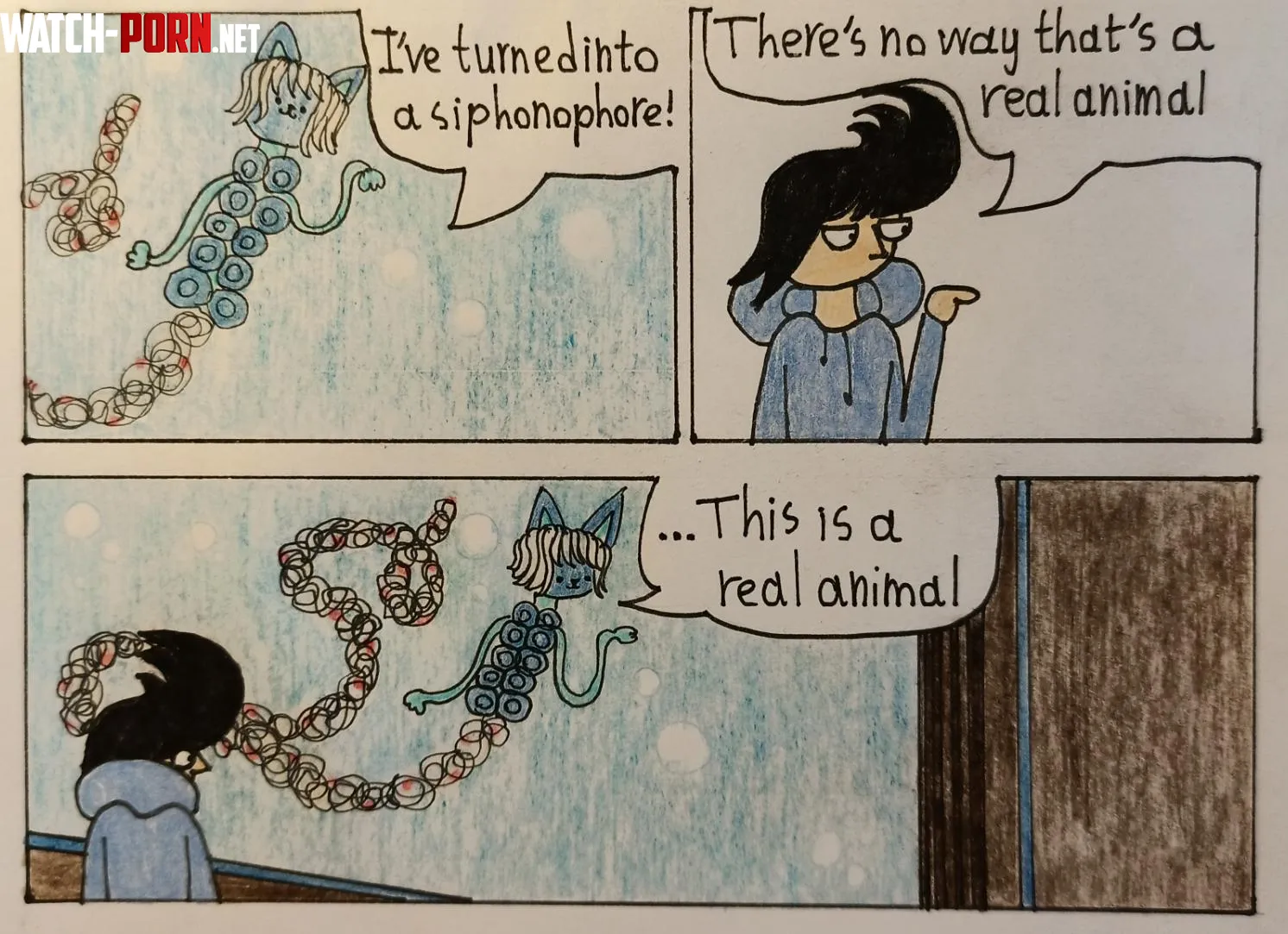 Siphonophore art by me  by MrMoor2007