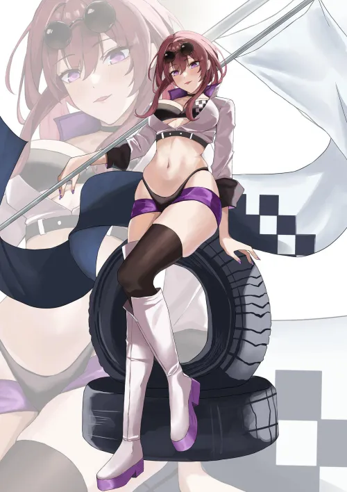 Thumbnail Unveiling Racing Beauty Kafka by Shiro3099 in the Ecchi Realm