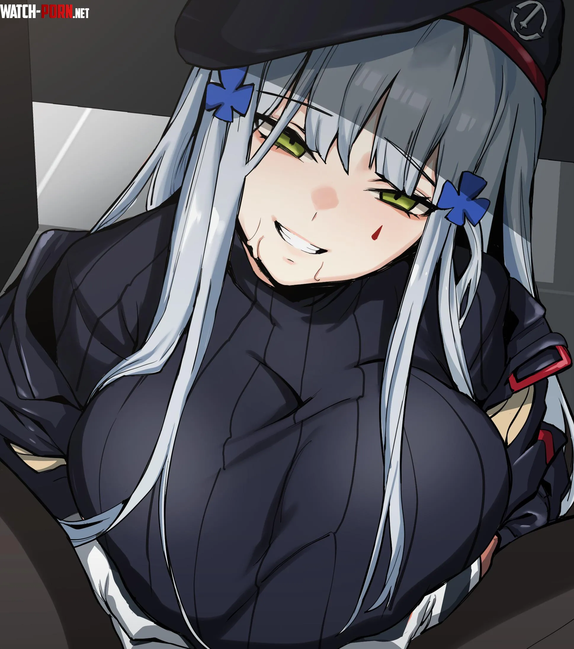 HK416 clothed paizuri Banssee by Haflock