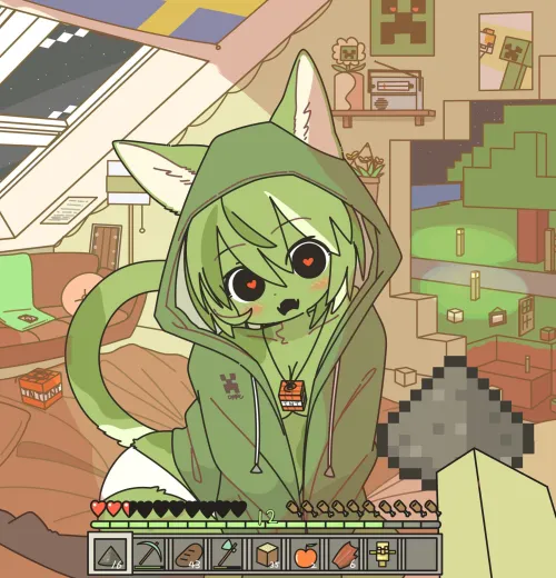 Thumbnail Exploring Creeper Cat Girl Doremifaso64 - Nekomimi Intrigue