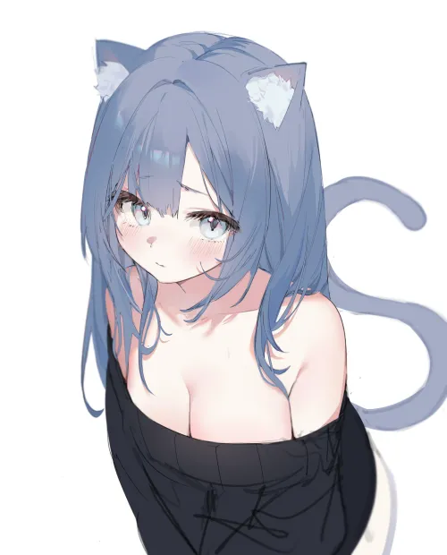 Thumbnail Loose Clothing Neko by marxsander2016 | Nekomimi Category