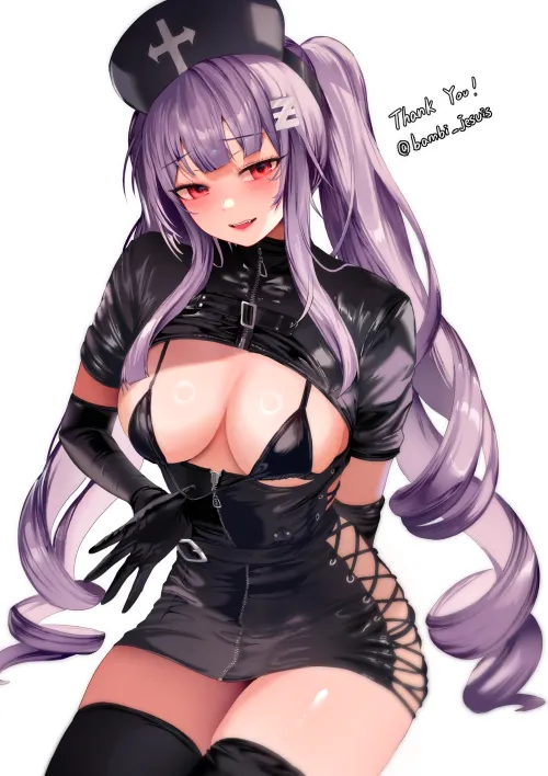 Thumbnail Latex Nurse Zeru Takes Center Stage: CheetahSperm18's Creation in Ecchi