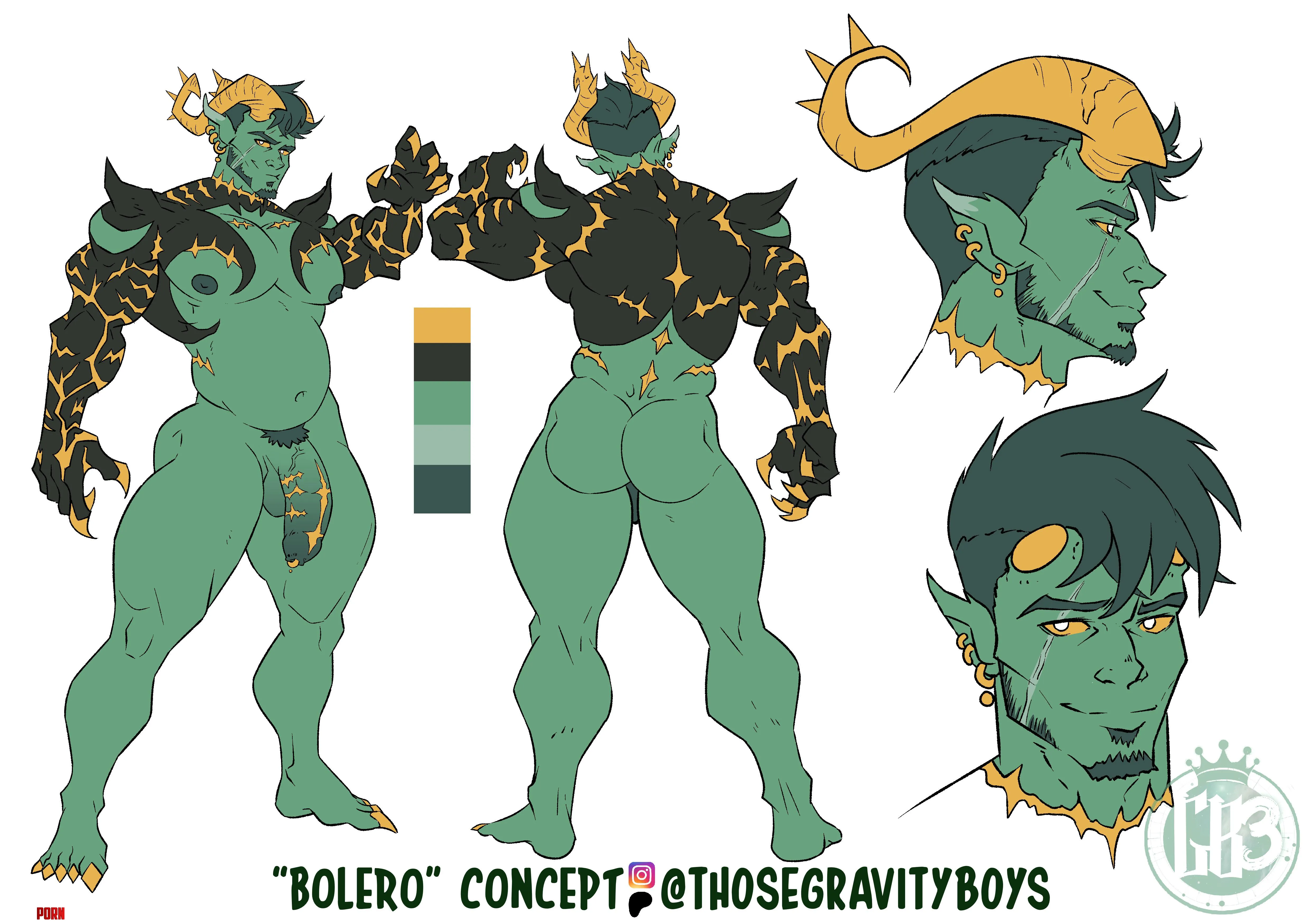New OC demon concept working name Bolero  by thosegravityboys