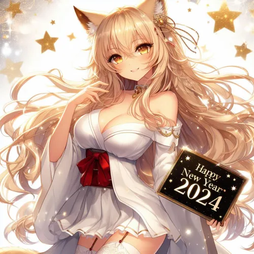 Thumbnail Ring in the New Year with Pussception's Festive Nekomimi Art