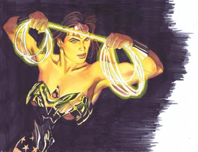 Thumbnail Wonder Woman Alex Ross Drawings by TheTMoneyMan in fitdrawngirls Category