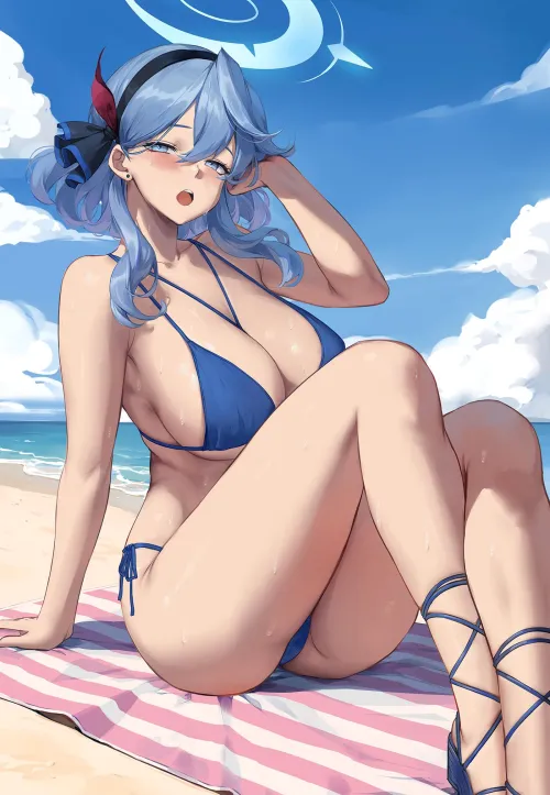 Thumbnail Swimsuit Ako ChihunHentai: Discover the Latest Swimwear Trends by SecretMystogan