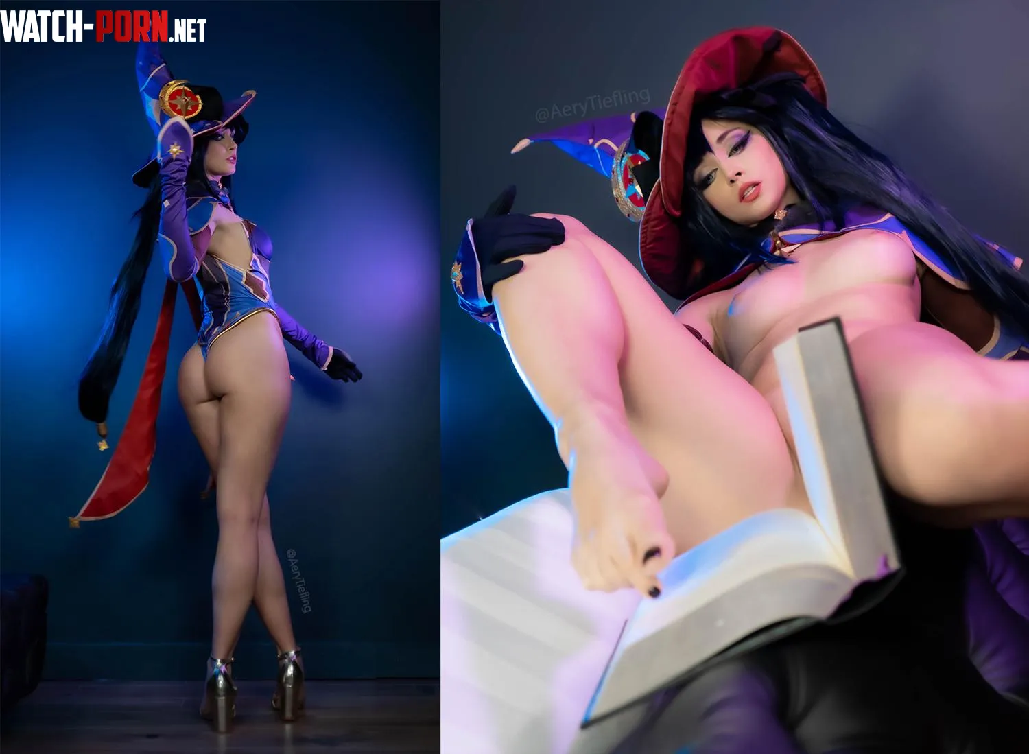 Mona from Genshin Impact by Aery Tiefling OC by AeryKorvair