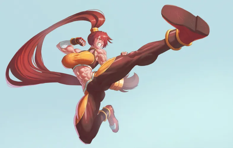 Thumbnail Cheesedong's Striker Kick Art by TheTMoneyMan | fitdrawngirls