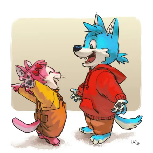 Thumbnail Spread Love with Hugs for Big Bro | furry