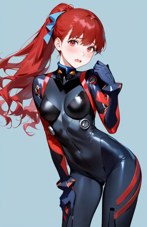 Thumbnail Plugsuit Kasumi Persona 5 Outfit by CheetahSperm18 | Animebodysuits Persona Fashion