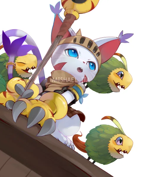Thumbnail MishaelMiles' Unique MonsterHunter x Digimon Fanart Revealed