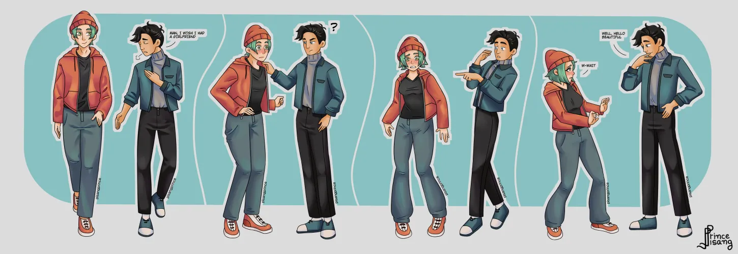 Thumbnail Seeking Love: Yearning for a Girlfriend by PisangPrince - Gender Transformation Romance