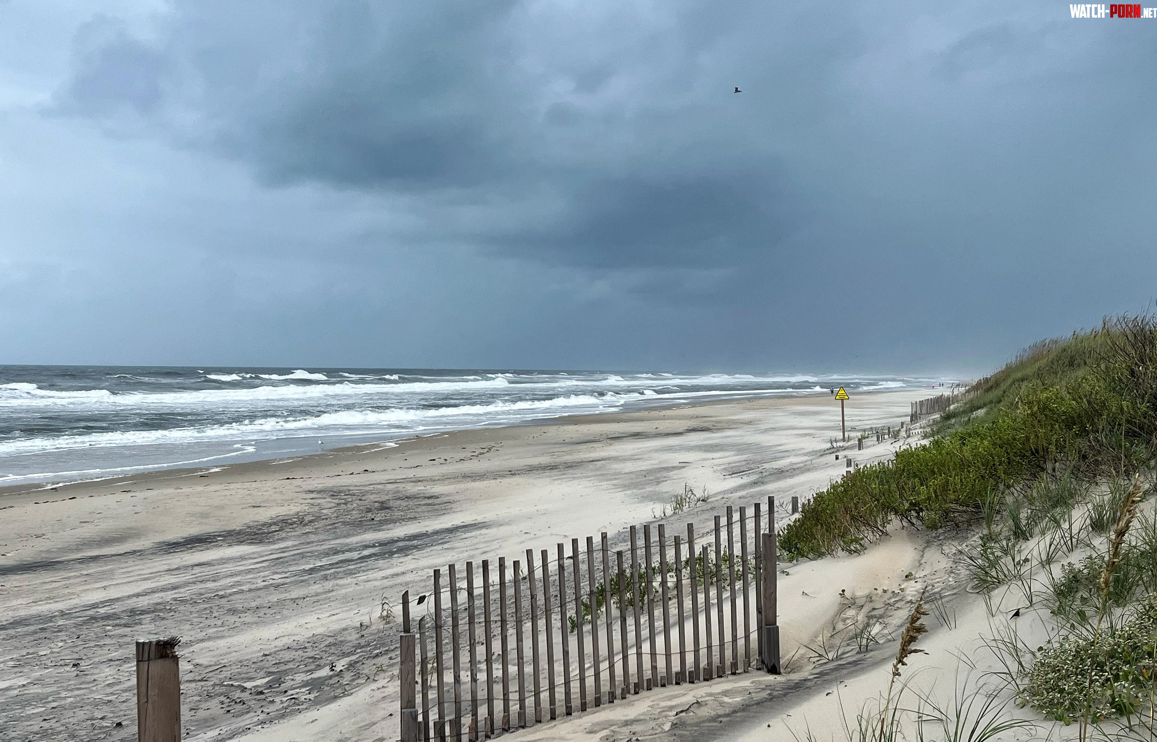 The sea was angry that day my friends  like an old man trying to send back soup in a deli Hatteras Village Outer Banks North Carolina  by tpodr