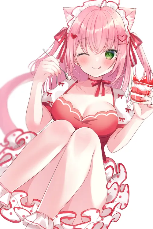 Thumbnail Strawberry Parfait Haruka Hamico: A Sweet Delight by Arcaeca2