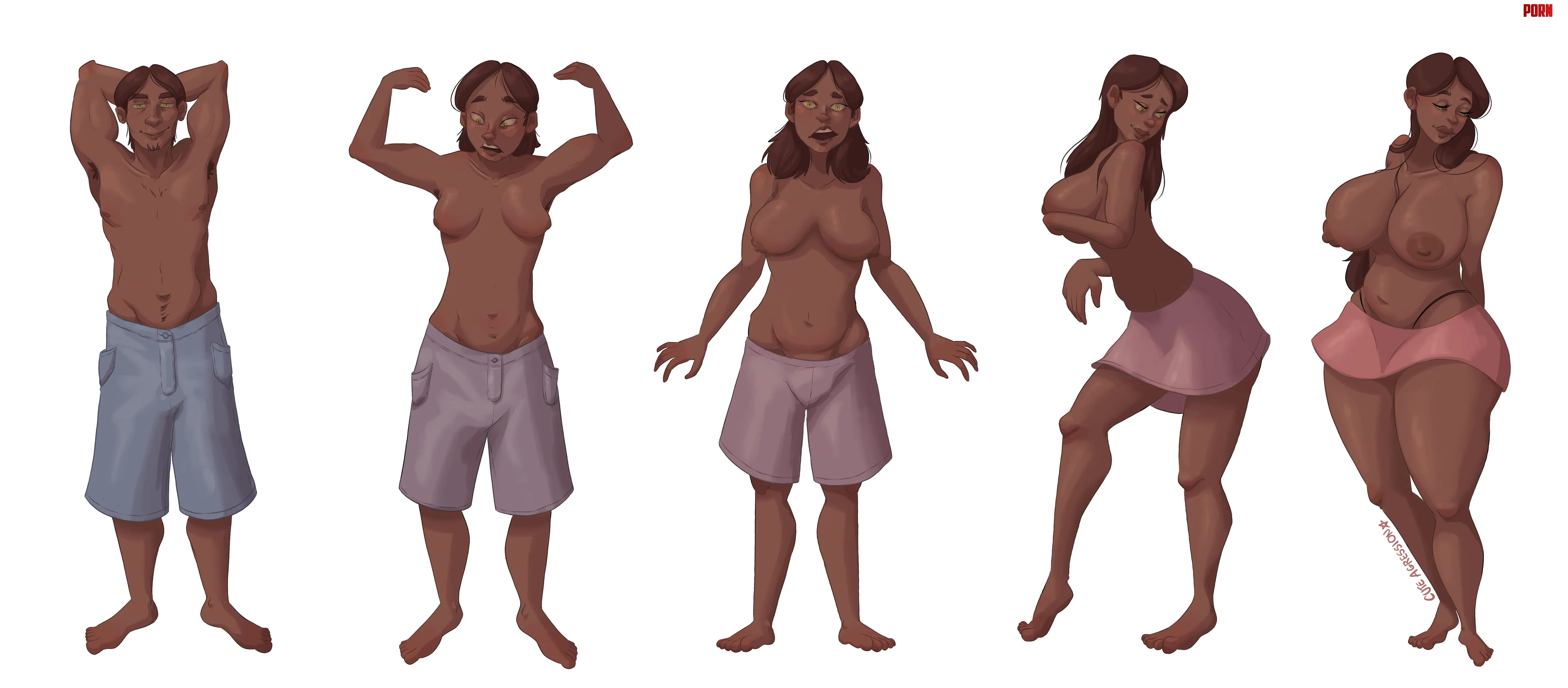 MTF transformation sequence commission art by me by cuteagression_