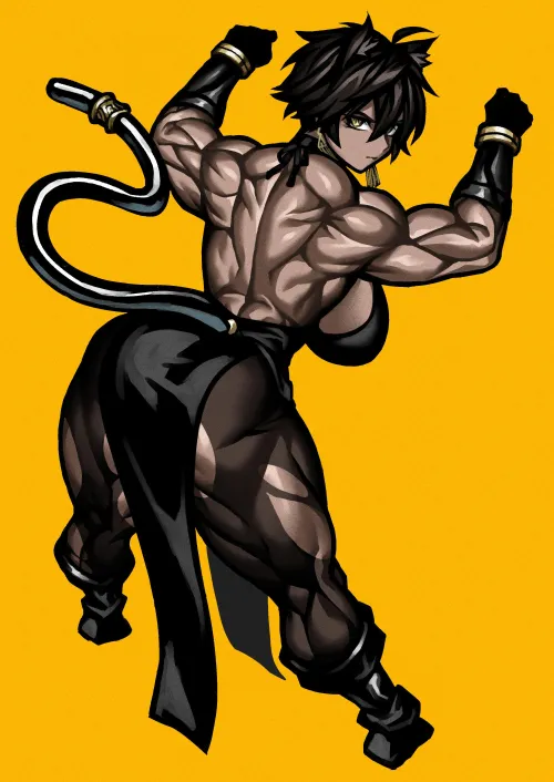 Thumbnail Black Cat Back Drawing by yutonoirm08 | fitdrawngirls