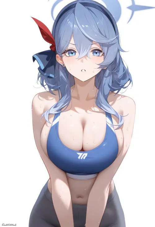 Thumbnail Uncover OppaiLove: Ako Amau Blue Archive by CheetahSperm18