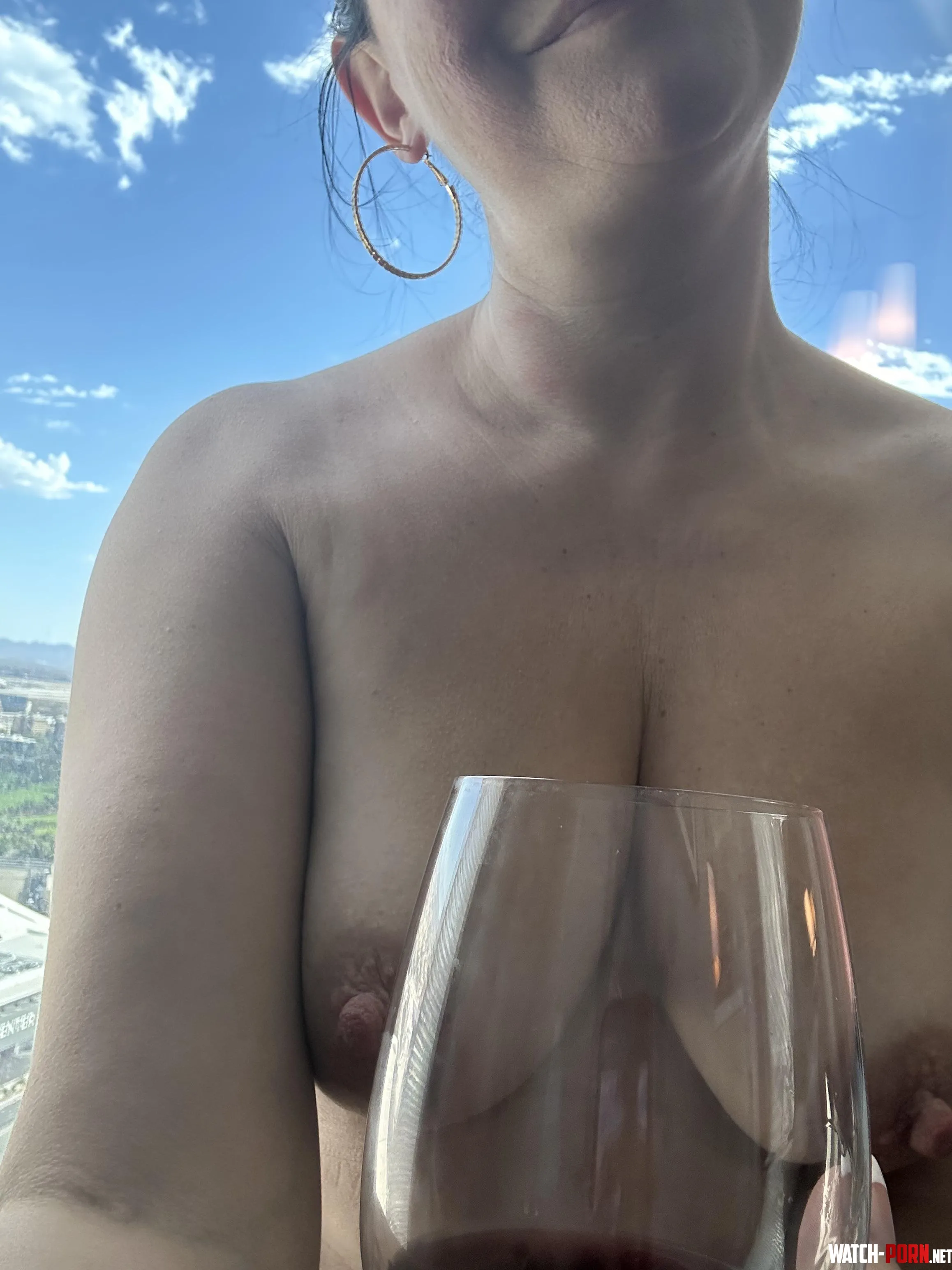 Another hotel room another glass of wine and another naked mom shot  by SpankAliciasAss