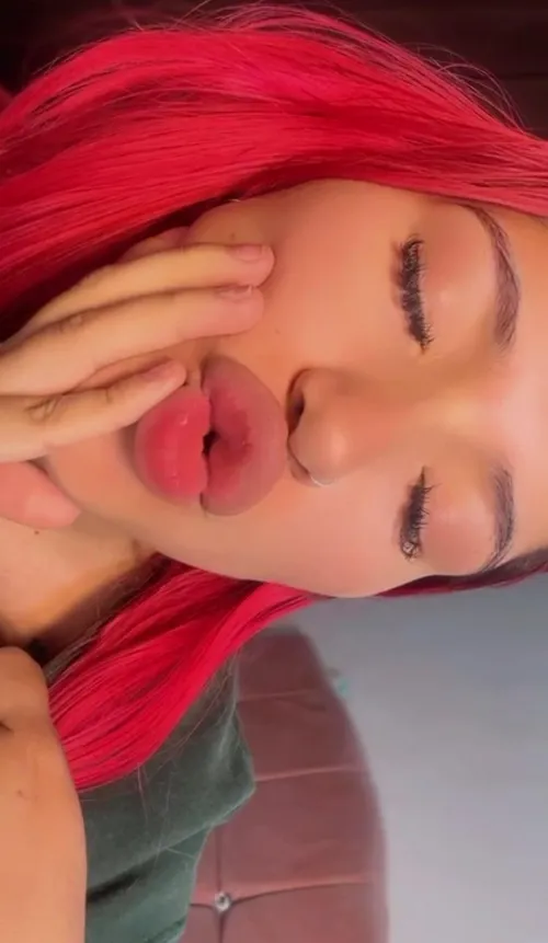 Thumbnail Seductive Lip Play: Explore Kisses by Annie_copper_101 in the Pouting Category