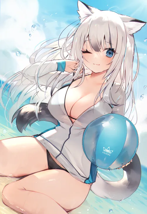 Thumbnail Beachside Neko Fun - Nekomimi Playtime Unveiled