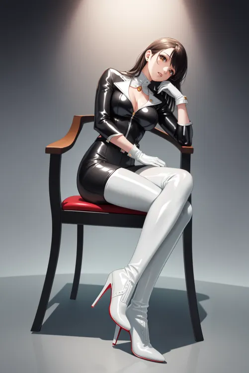 Thumbnail White Thigh Boots Fashion Statement by CheetahSperm18 | Animebodysuits Trend