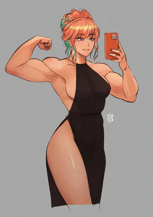Thumbnail Kiaras Dress Iskaydi Hololive Drawing by Throwawheylmao | fitdrawngirls