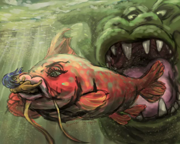 Thumbnail Unique Art The Food Chain by yourdarlingpuppy | Vore Theme