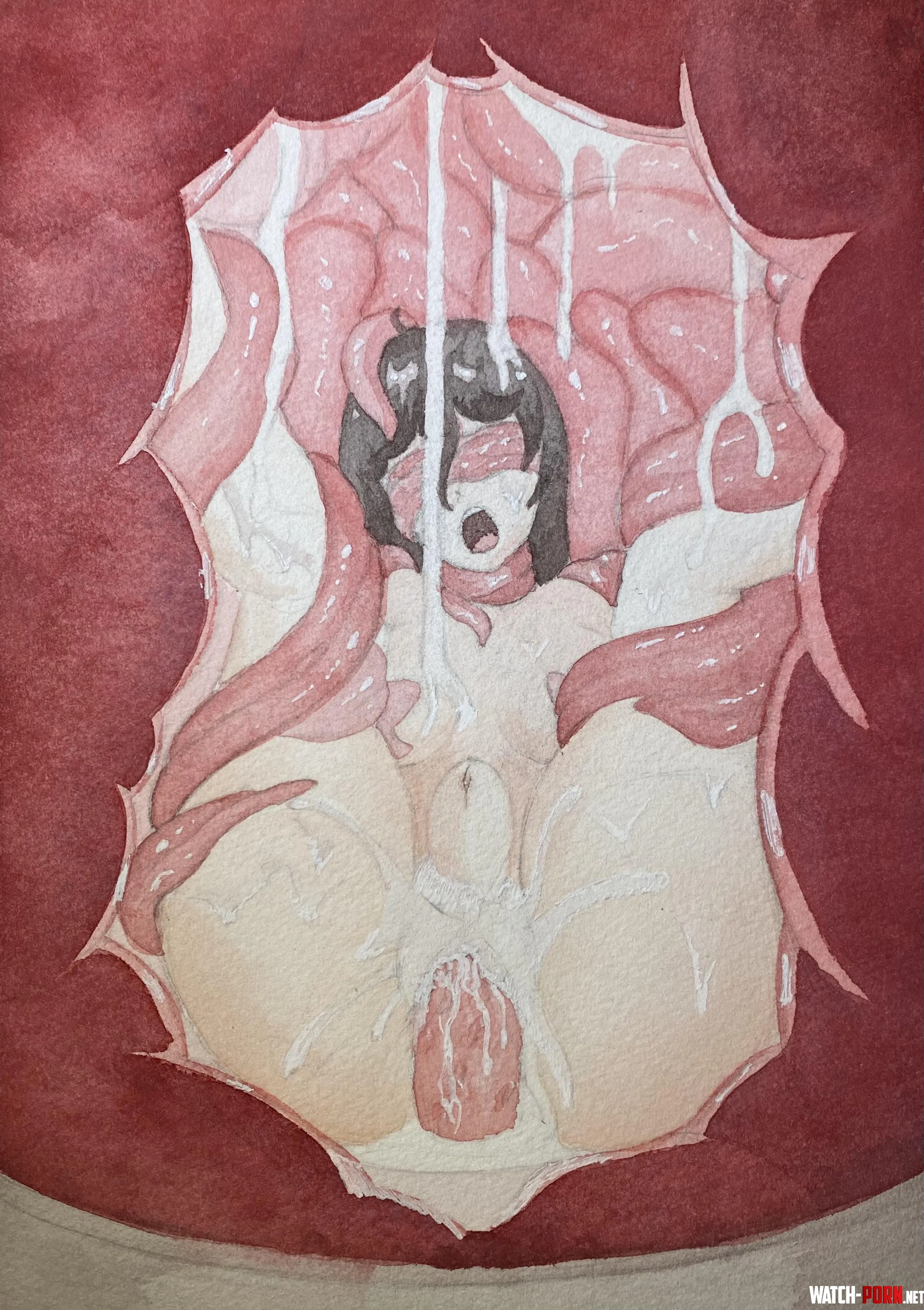Made some new watercolor tentai by squid648