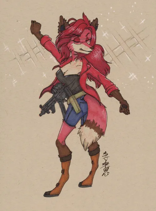 Thumbnail Artistic Expression on Gun Day Sunday - Dive into Furry Art