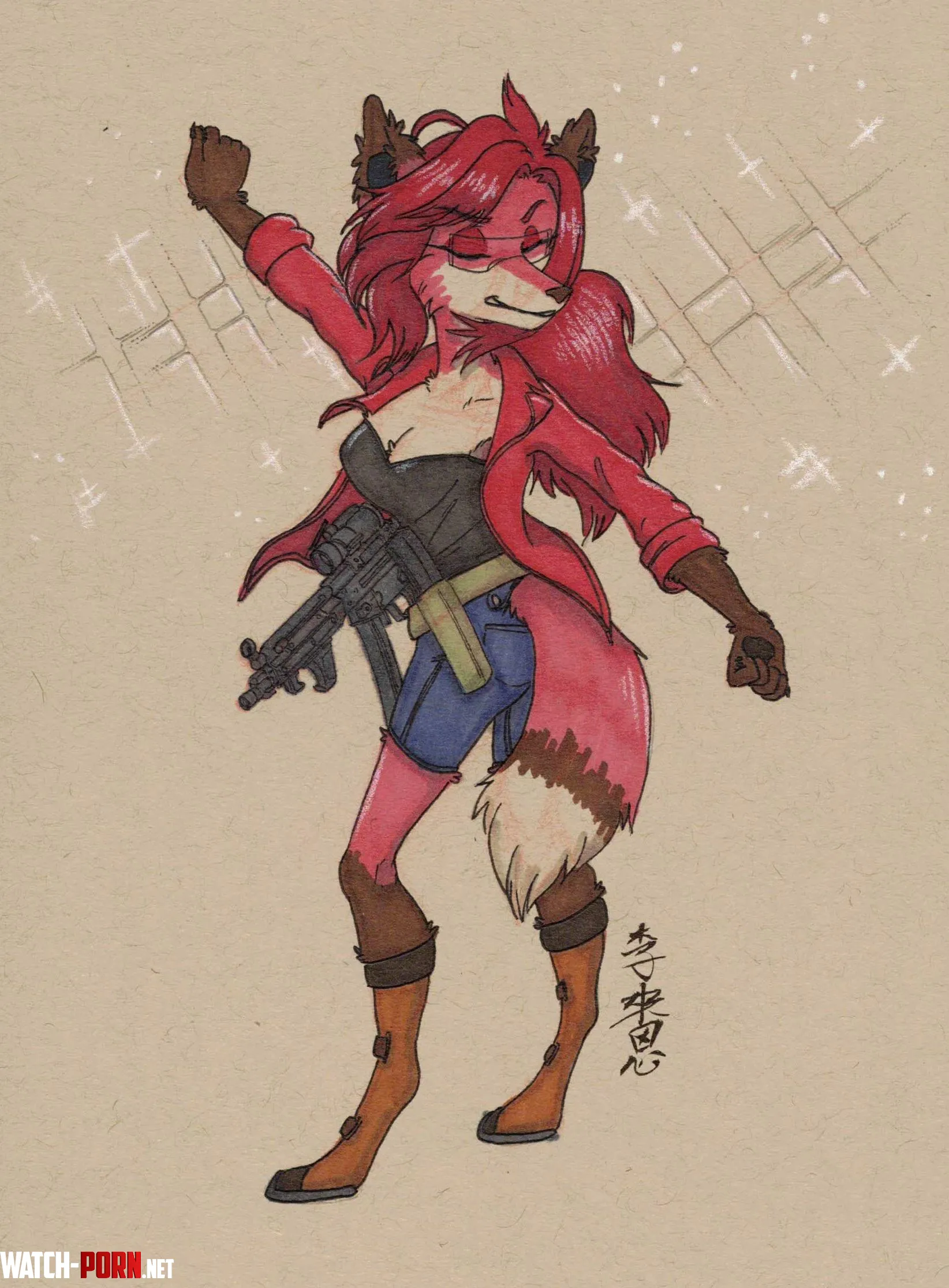 Gun Day Sunday 206 Art By Me by Pyre_Vulpine