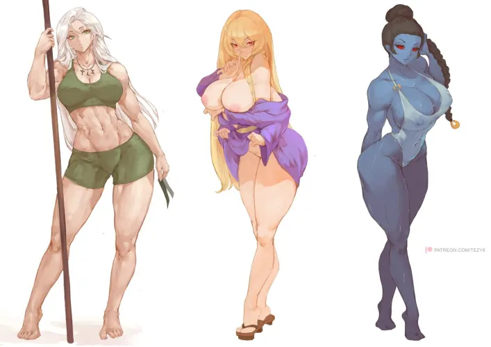 Thumbnail Pinup Girls: Tezy8 ArtOriginal Essence by StarvingArtist2000
