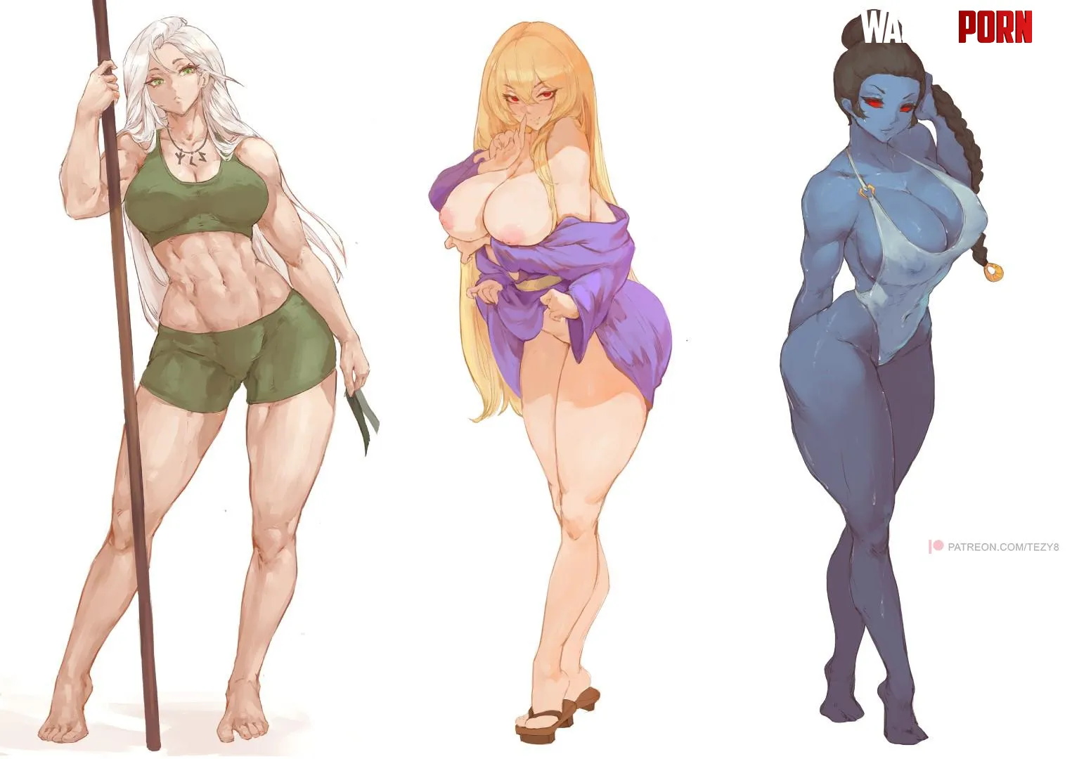 Pinup girls Tezy8 ArtOriginal by StarvingArtist2000
