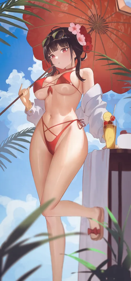 Thumbnail Sakura Nikke: Swimsuit Sophistication by konosubak