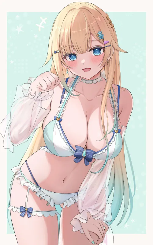 Thumbnail Frills and Ribbons Swimsuit: A Fashionable Choice by marxsander2016