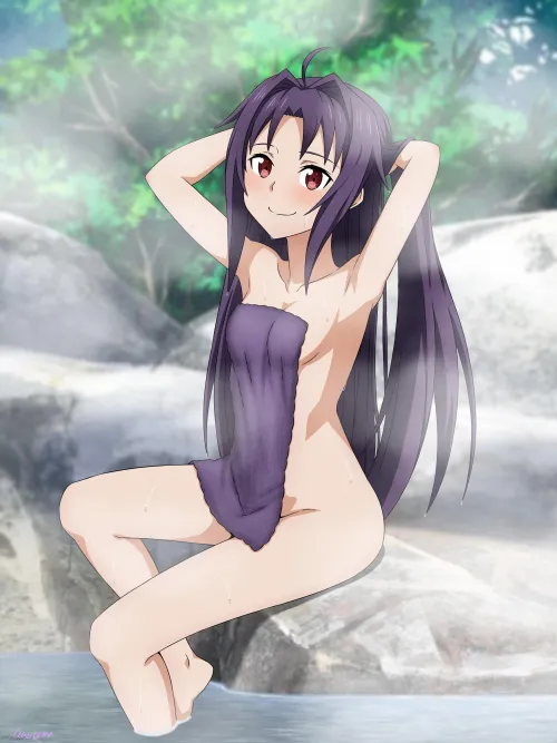 Thumbnail Hot Springs Mystery with Yuuki in Saohentai